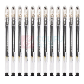 百乐 PILOT 拔帽中性笔 BL-G1-5T 0.5mm (黑色) 12支/盒 塑料