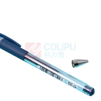 三菱 uni 拔帽极细防水双珠啫喱笔 UM-151-38 0.38mm (蓝黑色) 10支/盒