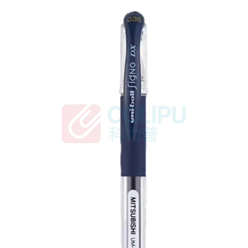 三菱 uni 拔帽极细防水双珠啫喱笔 UM-151-38 0.38mm (蓝黑色) 10支/盒