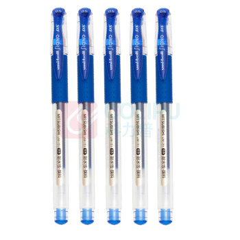 三菱 uni 拔帽啫喱笔 UM-151-05 0.5mm (蓝色) 10支/盒(替芯:UMR-1)