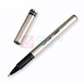 三菱 uni 拔帽耐水性签字笔中性笔 UB-177 0.7mm (黑色) 12支/盒 塑料