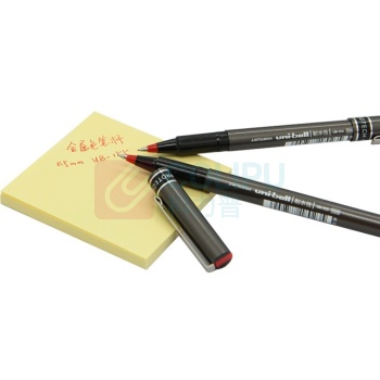 三菱 uni 拔帽耐水性签字笔 UB-155 0.5mm (红色) 10支/盒
