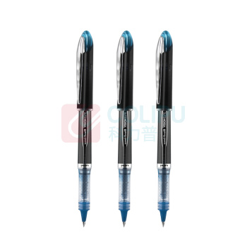 三菱 uni 拔帽高科技走珠笔 UB-205 0.5mm (蓝黑色) 12支/盒 TS