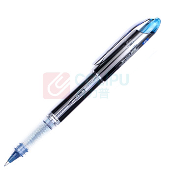 三菱 uni 拔帽高科技走珠笔 UB-205 0.5mm (蓝黑色) 12支/盒 TS