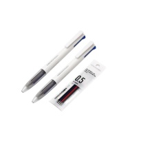 KACO kaco 多功能四合一中性笔 按动多色水笔 K1041 0.5mm (黑+蓝+绿+红) (中性笔2支+4支装替芯1袋)