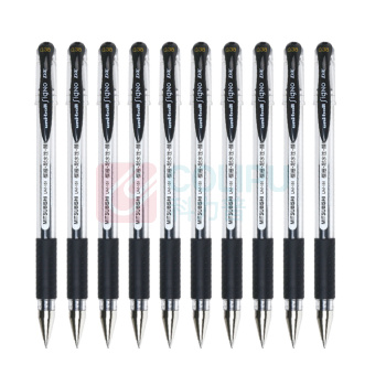 三菱 uni 拔帽极细防水双珠啫喱笔中性笔 UM-151 0.38mm (黑色) 10支/盒 替芯:UMR-1A 塑料