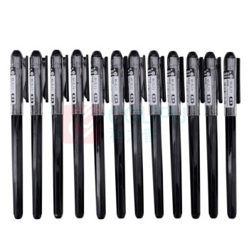 晨光 M&G 拔帽彩色中性笔 AGP62403 0.38mm (黑色) 12支/盒