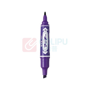 斑马牌 ZEBRA 大麦奇双头记号 MO-150 粗头6.0mm,细头1.5-2.0mm (紫色) 10支/盒