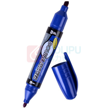 晨光 M&G 大双头记号笔 MG-2110 粗头3.0mm 细头0.8mm (蓝色) 12支/盒