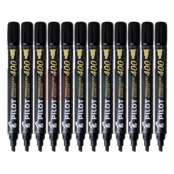 百乐 PILOT 油性马克笔 SCA-400-B-CHN 4mm 12支装