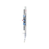 斑马牌 ZEBRA 油性记号笔 PAINT-MOP 直液式 单头 线迹宽2mm (白色)