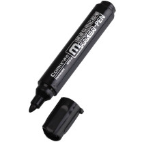 齐心 Comix 记号笔 可加墨 圆头 PVC(聚氯乙烯) MK818 2.0mm 1mm (黑色) 12支/盒