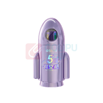 点石 时空舱小火箭文具套装 DS-361E-B 中性笔*7+荧光笔*1+时空舱徽章*1+时空舱手办*1+笔筒*1 (星云紫)