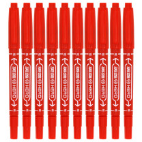 英雄 HERO 小双头记号笔 887 0.5/1.0mm (红色) 10支/盒