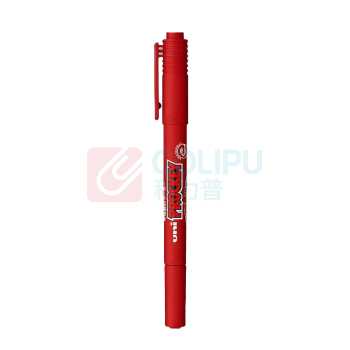 三菱 uni 双头水性记号笔 PM-120T 细0.4mm粗0.9mm (红色)