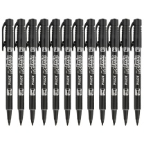 百乐 PILOT 油性双头记号笔 SCA-TM SCA-TM 细头2.0mm,极细头1.0mm (黑色) 12支/盒