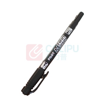百乐 PILOT 油性双头记号笔 SCA-TM SCA-TM 细头2.0mm,极细头1.0mm (黑色) 12支/盒