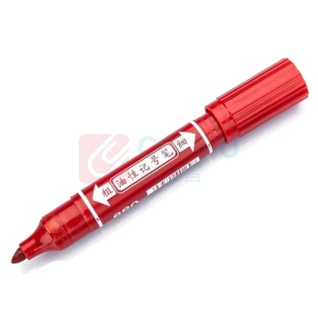 英雄 HERO 大双头油性记号笔 880 2.0-6.0mm (红色) 10支/盒 (大包装)
