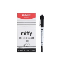 晨光 M&G 双头米菲海洋风记号笔 SPM21302 双头 (黑色) (新老包装混发)