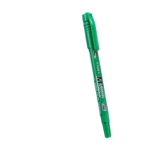 百乐 PILOT 双头记号笔 SCA-TM-G 细头2.0mm,极细头1.0mm (绿色) 12支/盒