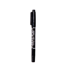 斑马牌 ZEBRA 小双头记号笔 YYTS5-BK 细头1.0-1.3mm 极细头0.5mm (黑色) 10支/盒