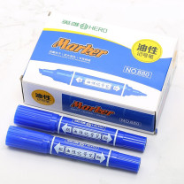 英雄 HERO 大双头油性记号笔 880 (蓝色) 10支/盒 (大包装)