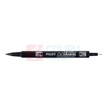 百乐 PILOT 油性双头记号笔 SCA-TM 细头2.0mm,极细头1.0mm (黑色) 12支/盒