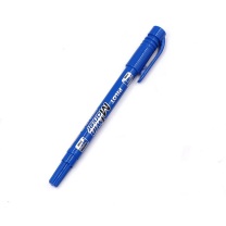 百乐 PILOT 油性双头记号笔 SCA-TM 细头2.0mm,极细头1.0mm (蓝色) 12支/盒