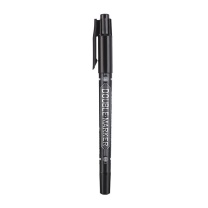 晨光 M&G 小双头记号笔 MG-2130 细头1.2mm 极细头0.5mm (黑色) 12支/盒