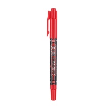晨光 M&G 小双头记号笔 MG-2130 细头1.2mm 极细头0.5mm (红色) 12支/盒