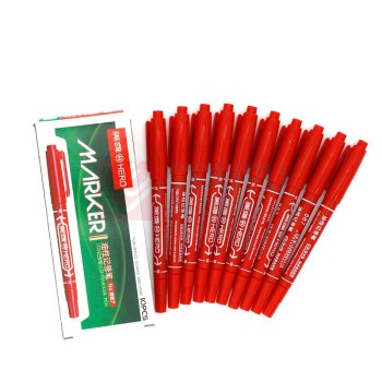 英雄 HERO 记号笔-0.5-1.0mm 塑料 双头红色 887 (红色)