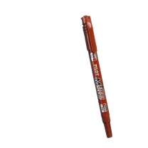 百乐 PILOT 油性双头记号笔 SCA-TM-BN 细头2.0mm,极细头1.0mm (棕色) 12支/盒