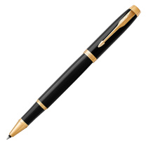 派克 PARKER 新款IM纯黑丽雅金夹宝珠笔 0.7mm