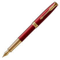 派克 PARKER 卓尔宝石红金夹墨水笔 F尖
