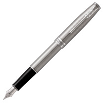 派克 PARKER 卓尔钢杆白夹墨水笔 F尖