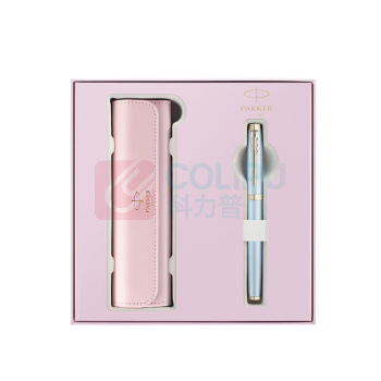 派克 PARKER 金夹宝珠笔+ 绣球花艺礼盒 IM蓝色精灵