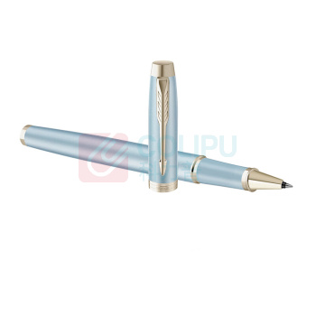 派克 PARKER 金夹宝珠笔+ 绣球花艺礼盒 IM蓝色精灵