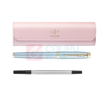 派克 PARKER 金夹宝珠笔+ 绣球花艺礼盒 IM蓝色精灵
