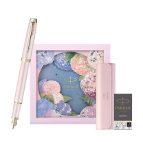 派克 PARKER 金夹墨水笔+绣球花艺礼盒 IM粉色幻想