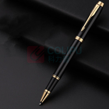派克 PARKER 23派克笔记套装 新款IM纯黑丽雅金夹宝珠笔 32g