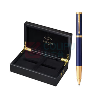 派克 PARKER 蓝金夹宝珠笔 精英精致 0.7mm