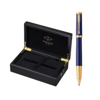 派克 PARKER 蓝金夹宝珠笔 精英精致 0.7mm