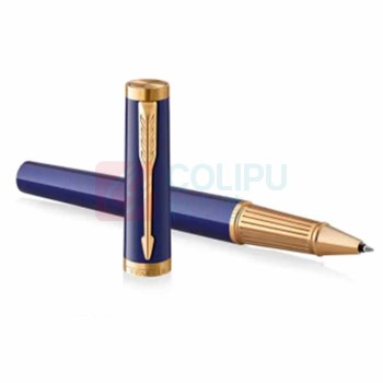 派克 PARKER 蓝金夹宝珠笔 精英精致 0.7mm