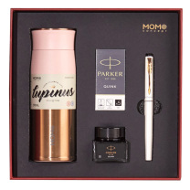 派克 PARKER MOMO露贝思保温杯+纯黑丽雅金夹墨水笔 290ml