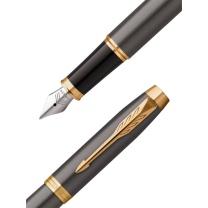 派克 PARKER 派克灰金夹墨水笔 IM