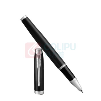 派克 PARKER 签字笔 IM纯黑丽雅白夹宝珠笔 (纯黑丽雅白)