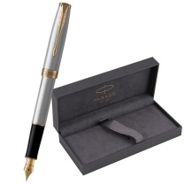派克 PARKER 钢杆金夹墨水笔 卓尔 F尖 长:133mm
