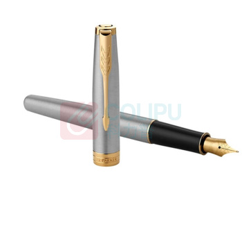 派克 PARKER 钢杆金夹墨水笔 卓尔 F尖 长:133mm