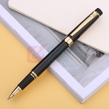 毕加索 PICASSO 签字笔 罗马情缘系列917纯黑金夹 0.5mm (黑色) 笔芯颜色:黑色 商务高端送礼宝珠笔