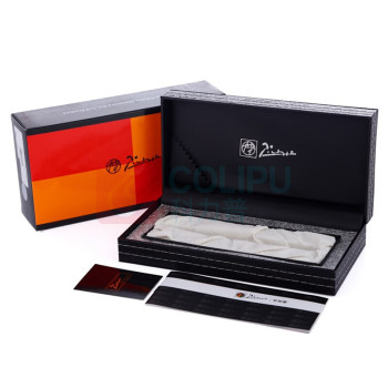 毕加索 PICASSO 签字笔 罗马情缘系列917纯黑金夹 0.5mm (黑色) 笔芯颜色:黑色 商务高端送礼宝珠笔
